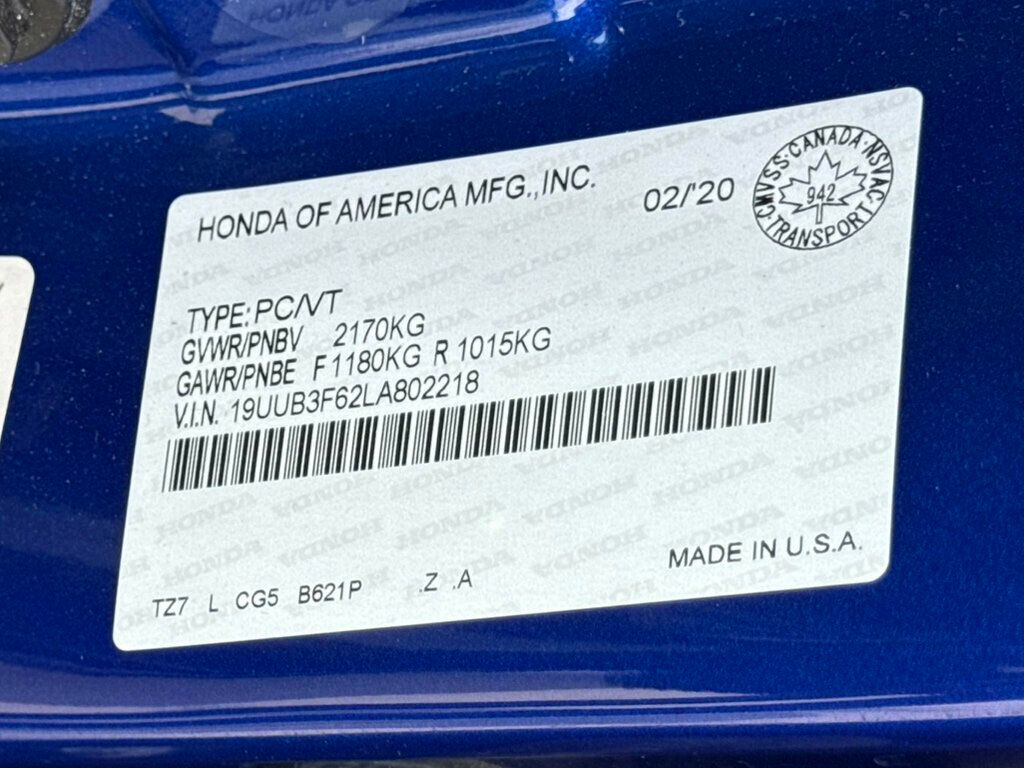 2020 Acura TLX 2.4L FWD w/Technology/A-Spec Pkg - 23004940 - 40