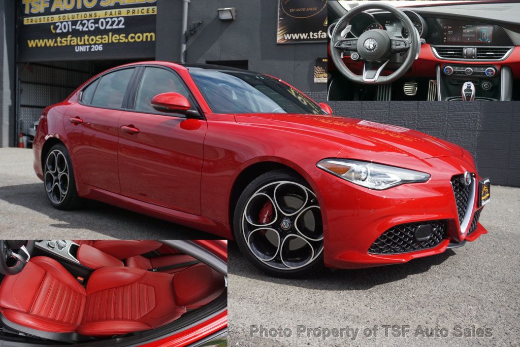 2020 Alfa Romeo Giulia Ti Sport AWD RED LEATHER CARPLAY REAR CAMERA PANO ROOF HOT SEATS - 23007104 | Video 1
