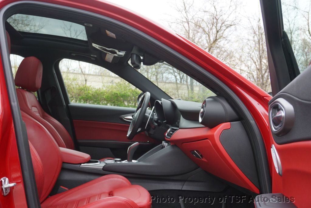 2020 Alfa Romeo Giulia Ti Sport AWD RED LEATHER CARPLAY REAR CAMERA PANO ROOF HOT SEATS - 23007104 - 11