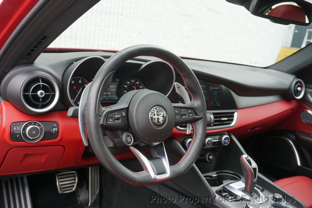 2020 Alfa Romeo Giulia Ti Sport AWD RED LEATHER CARPLAY REAR CAMERA PANO ROOF HOT SEATS - 23007104 - 20