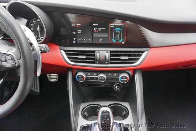 2020 Alfa Romeo Giulia Ti Sport AWD RED LEATHER CARPLAY REAR CAMERA PANO ROOF HOT SEATS - 23007104 - 22