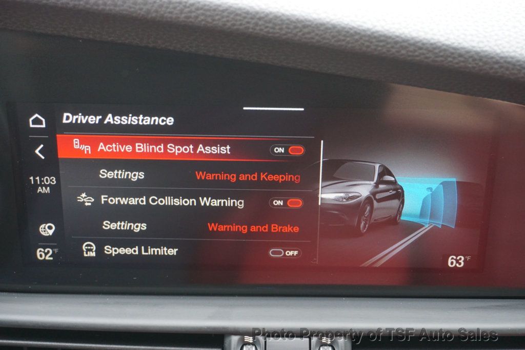 2020 Alfa Romeo Giulia Ti Sport AWD RED LEATHER CARPLAY REAR CAMERA PANO ROOF HOT SEATS - 23007104 - 25