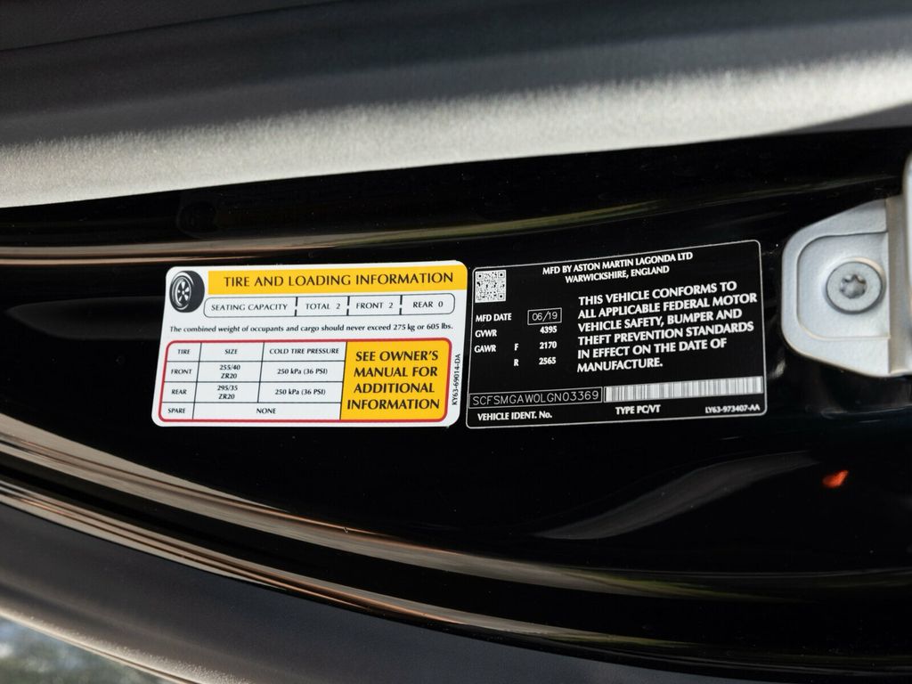 2020 Aston Martin Vantage 503 HP V8!! Black 20" Directional Diamond Turned Wheels - 22925205 - 66