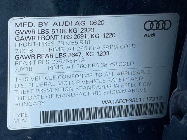 2020 Audi Q3 Premium 45 TFSI quattro - 22959744 - 56