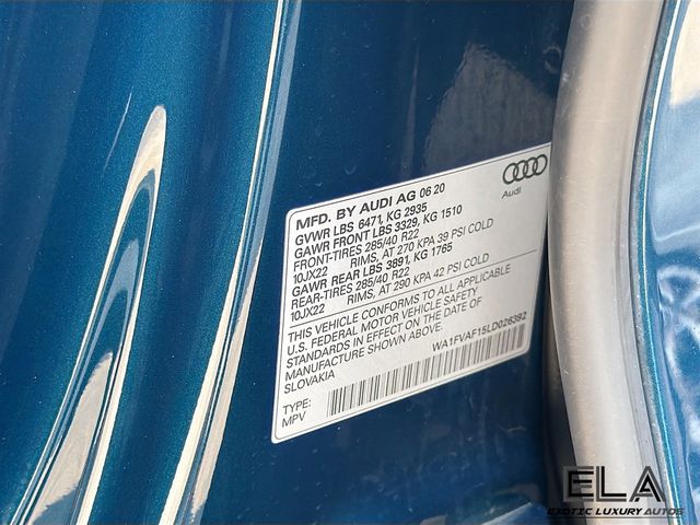 2020 Audi Q8 MATRIX LED! PRESTIFE! S LINE PAK! COLD WEATHER PAK - 23028967 - 33
