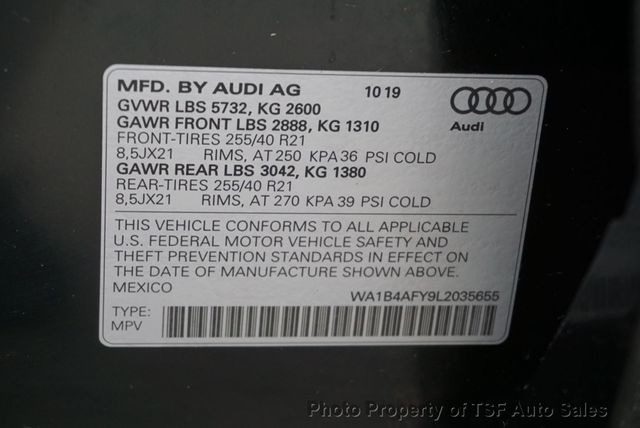 2020 Audi SQ5 Premium Plus 3.0 TFSI quattro 21" WHEELS BLACK OPTIC PK B&O SOUN - 23039165 - 50