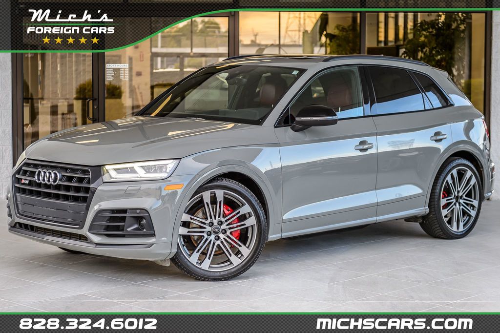 2020 Audi SQ5 SQ5 PREMIUM PLUS - QUANTUM GRAY ON RED LEATHER - NAV - PANO ROOF - 22908649 - 0