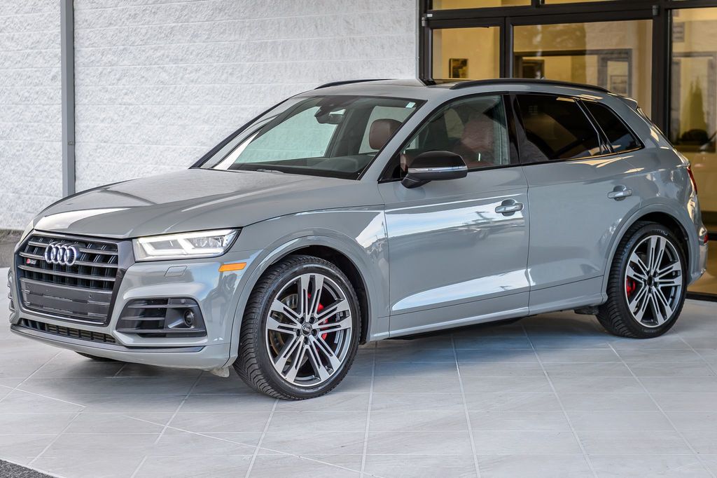 2020 Audi SQ5 SQ5 PREMIUM PLUS - QUANTUM GRAY ON RED LEATHER - NAV - PANO ROOF - 22908649 - 5