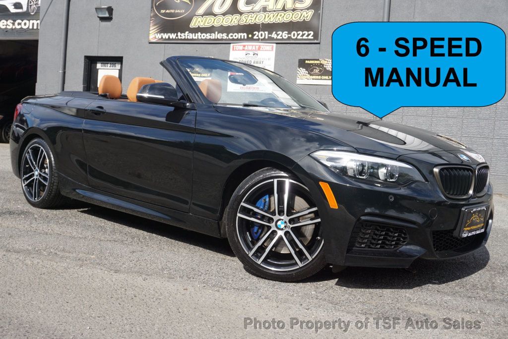 2020 BMW 2 Series M240i CONVERTIBLE 6-SPEED MANUAL APPLE CARPLAY NAVI REAR CAMERA  - 22616319 - 0