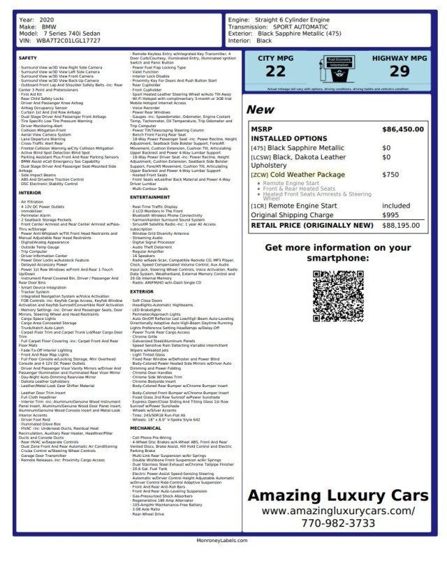 2020 BMW 7 Series 740i - 23078559 - 24