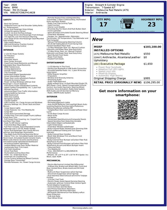 2020 BMW M4 CS Coupe - 22943568 - 45