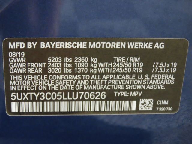 2020 BMW X3 sDrive30i Sports Activity Vehicle - 22921285 - 34