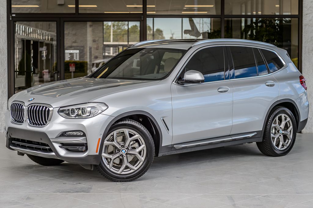 2020 BMW X3 X3 30i sDRIVE SILVER ON TAN NAV BACKUP CAM BLUETOOTH GORGEOUS - 23091431 - 1