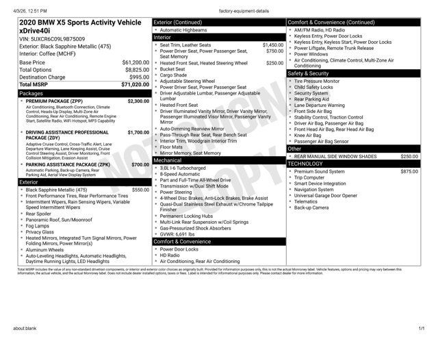 2020 BMW X5 xDrive40i Sports Activity Vehicle - 22978292 - 68