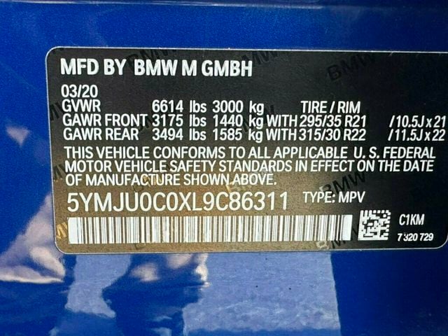 2020 BMW X5 M Competition Sports Activity Vehicle - 23075213 - 44