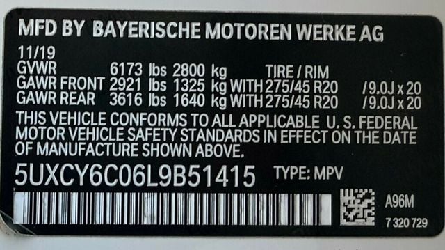 2020 BMW X6 xDrive40i Sports Activity - 22637503 - 50