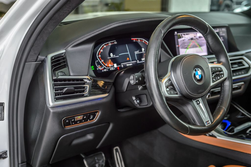 2020 BMW X7 X7 40i xDRIVE M SPORT WHITE ON BROWN NAV PANO ROOF BACKUP CAM - 22977052 - 25