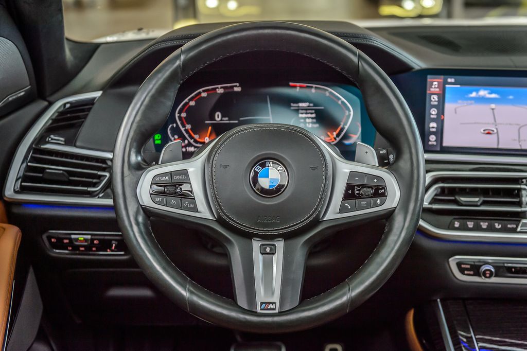 2020 BMW X7 X7 40i xDRIVE M SPORT WHITE ON BROWN NAV PANO ROOF BACKUP CAM - 22977052 - 27