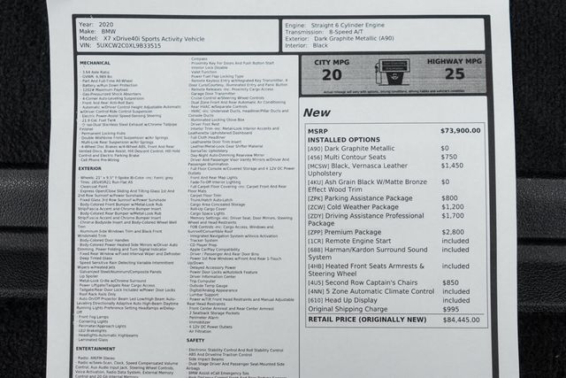2020 BMW X7 xDrive40i Sports Activity Vehicle - 23099946 - 57