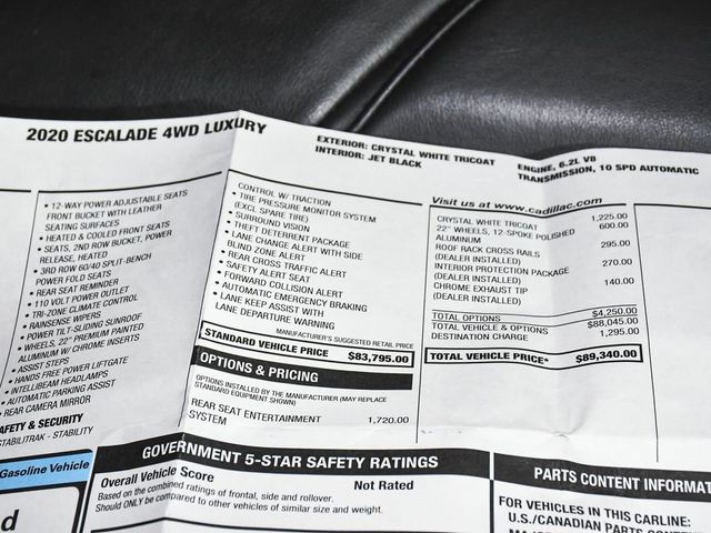 2020 Cadillac Escalade Luxury - 23065001 - 64