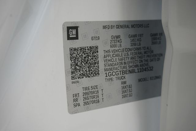 2020 Chevrolet Colorado 4WD Crew Cab 128" Work Truck - 22925782 - 24