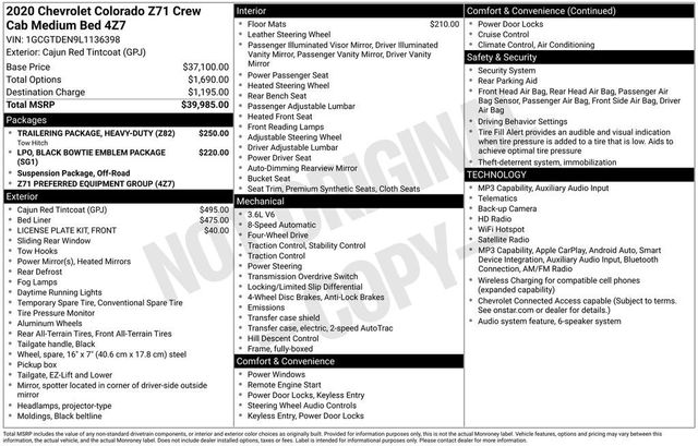 2020 Chevrolet Colorado Z71 - 23058258 - 5