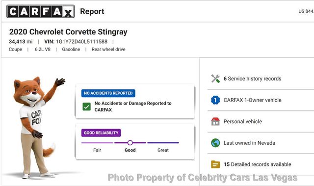 2020 Chevrolet Corvette 2dr Stingray Coupe w/2LT - 23001529 - 8
