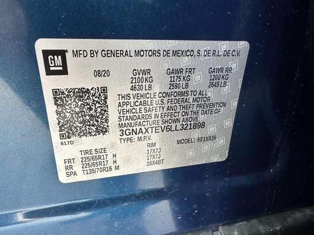 2020 Chevrolet Equinox AWD 4dr LT w/2FL - 22990041 - 33