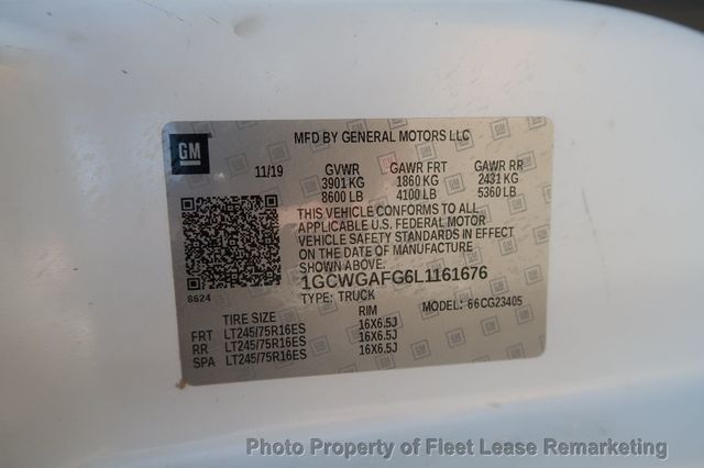 2020 Chevrolet Express Cargo Van Express 2500 135" Cargo Van - 22999656 - 13