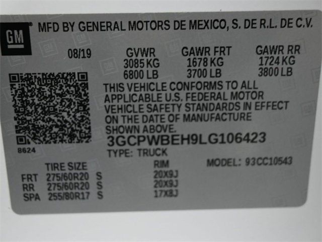 2020 Chevrolet Silverado 1500 2WD Crew Cab 147" Custom - 22958048 - 6