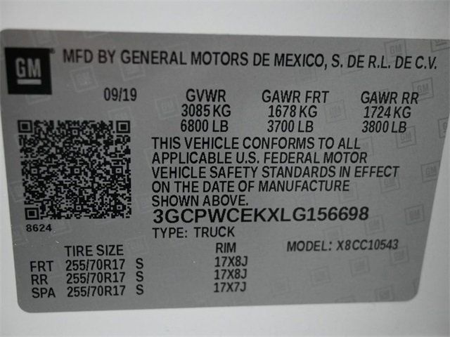 2020 Chevrolet Silverado 1500 2WD Crew Cab 147" LT - 22893334 - 3