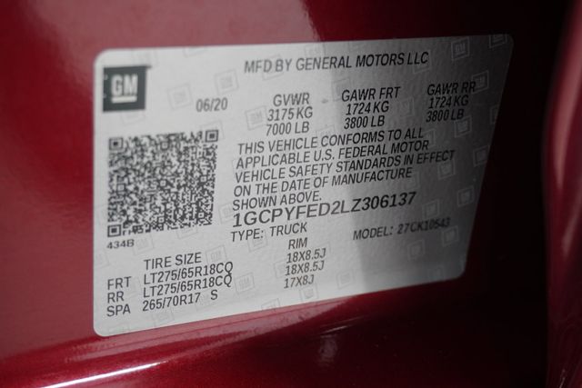 2020 Chevrolet Silverado 1500 4WD Crew Cab 147" LT Trail Boss - 22925416 - 29