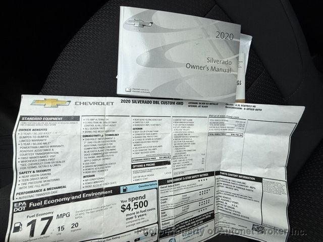 2020 Chevrolet Silverado 1500 4WD Double Cab 147" Custom - 23008383 - 29