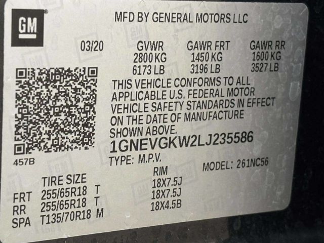 2020 Chevrolet Traverse AWD 4dr LT Cloth w/1LT - 22990039 - 43