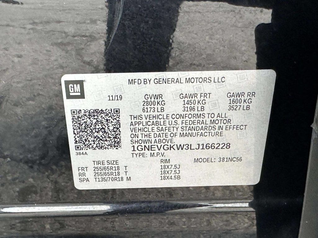 2020 Chevrolet Traverse AWD 4dr LT Cloth w/1LT - 23025281 - 25