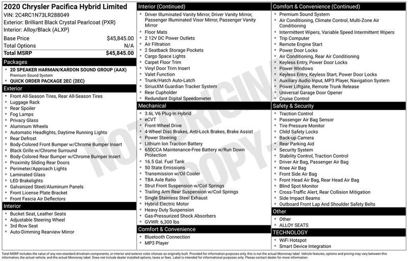 2020 Chrysler Pacifica Limited - 22932769 - 5