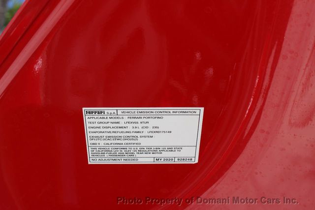 2020 Ferrari Portofino ONE FL OWNER SINCE NEW, 1,369 MILES , GARAGE KEPT - 21316997 - 70