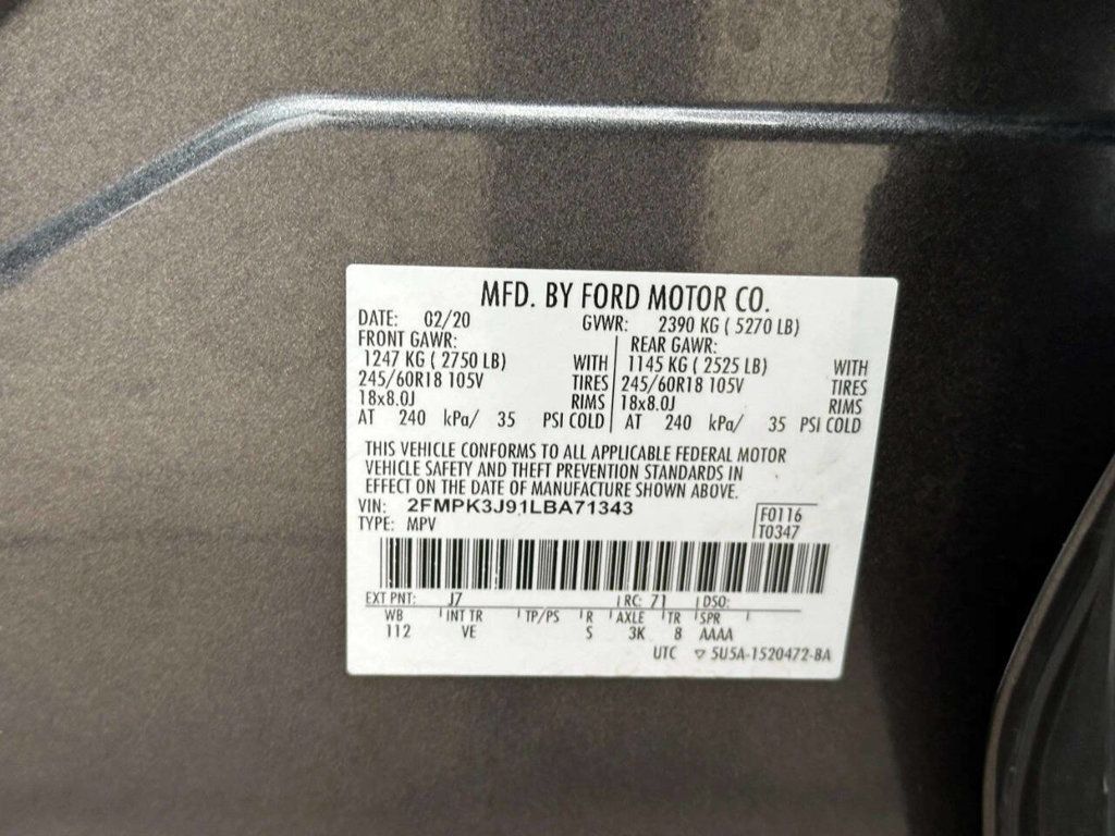 2020 Ford Edge SEL FWD - 22989536 - 35