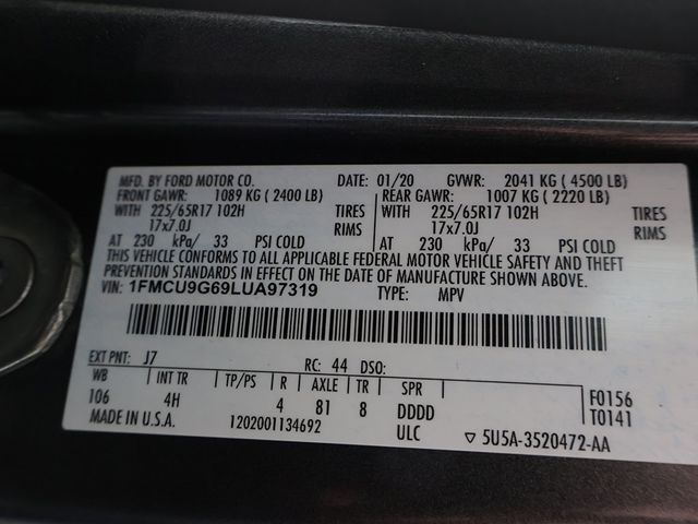 2020 Ford Escape SE AWD - 22973820 - 47