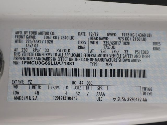 2020 Ford Escape SE FWD - 22948017 - 48