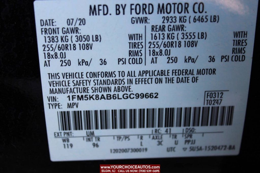 2020 Ford Explorer Police Interceptor Utility AWD 4dr SUV - 22628549 - 27