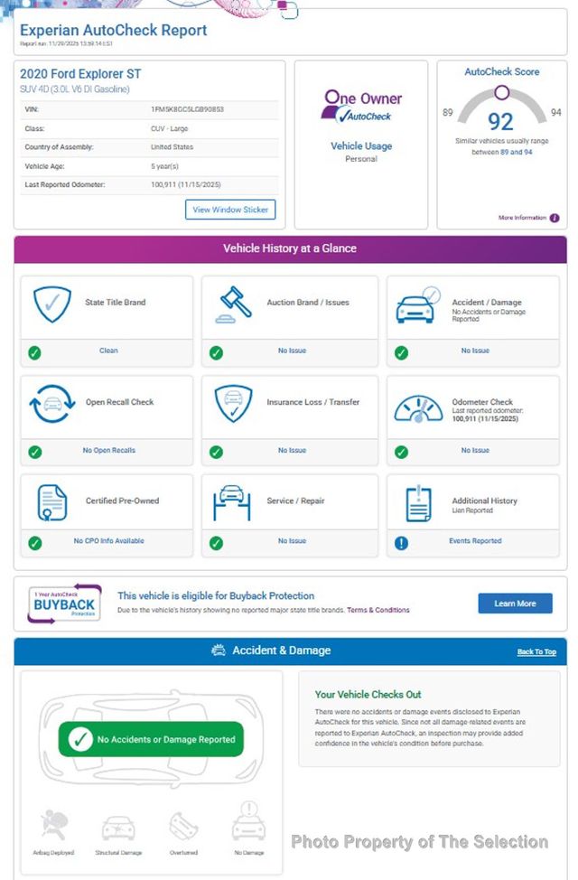 2020 Ford Explorer ST4WD W/TWIN PANEL MOONROF, PREMIUM TECHNOLOGY PKG & ST STREET  - 22953083 - 7