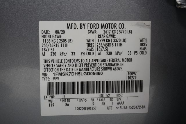 2020 Ford Explorer XLT - 22929811 - 29