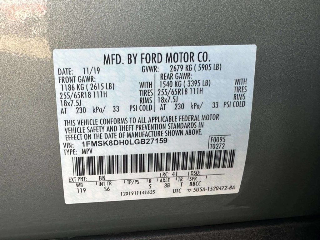 2020 Ford Explorer XLT 4WD - 23036771 - 25