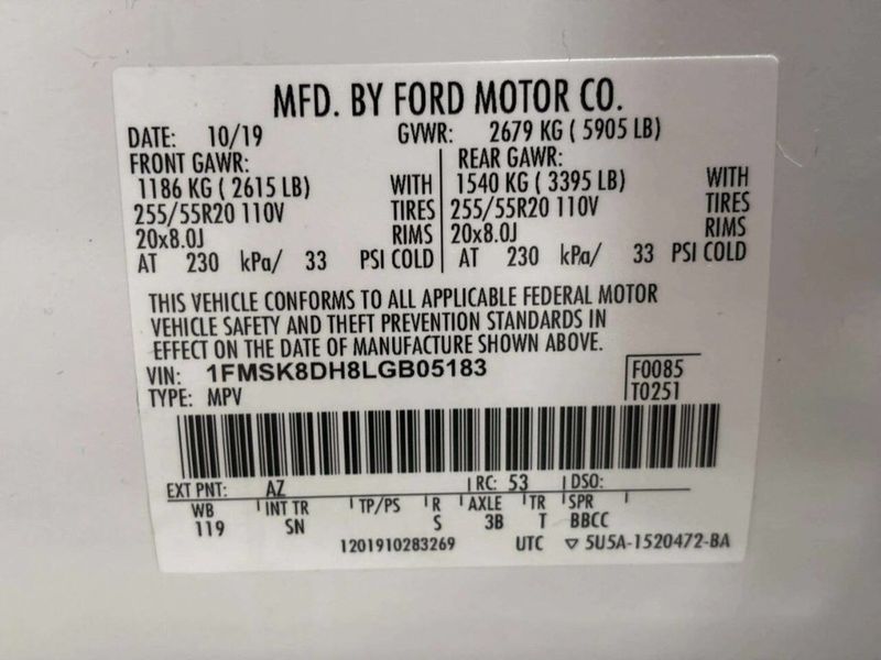 2020 Ford Explorer XLT 4WD - 23049468 - 37