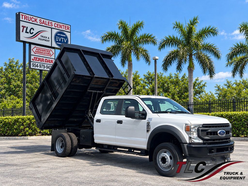2020 Ford F450 Crew Cab w/ 10ft Dump Truck Steel Trash Landscape Dump Body - 23070427 - 0