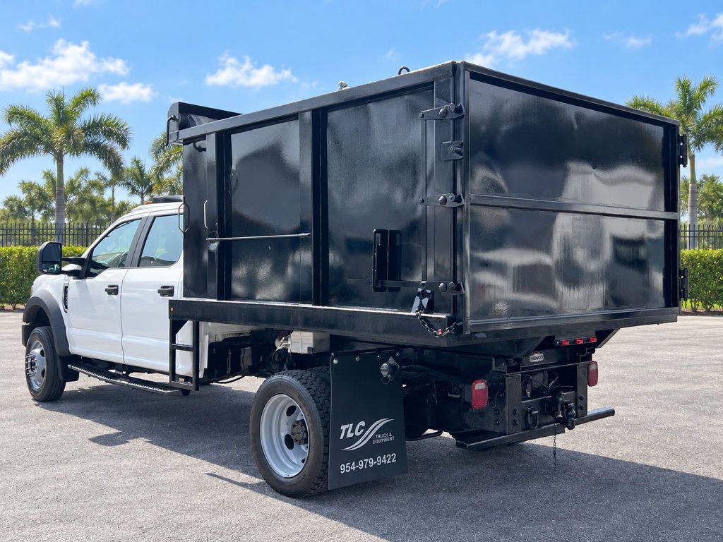 2020 Ford F450 Crew Cab w/ 10ft Dump Truck Steel Trash Landscape Dump Body - 23070427 - 15