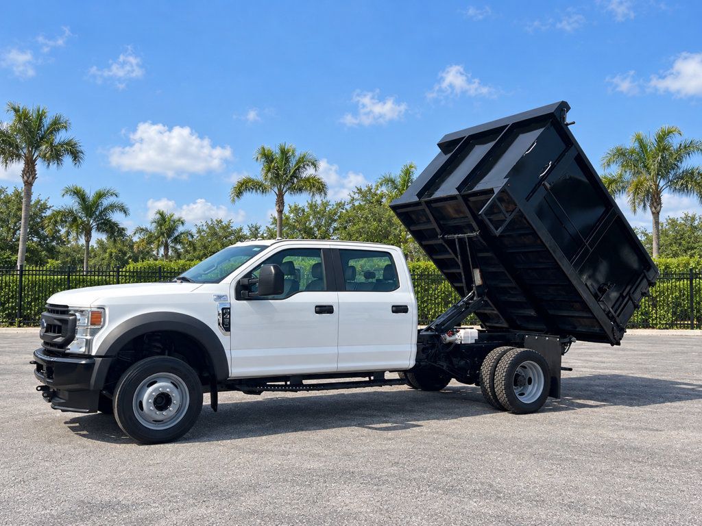 2020 Ford F450 Crew Cab w/ 10ft Dump Truck Steel Trash Landscape Dump Body - 23070427 - 1