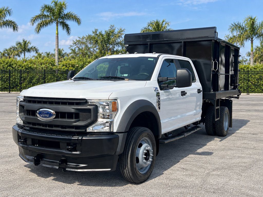 2020 Ford F450 Crew Cab w/ 10ft Dump Truck Steel Trash Landscape Dump Body - 23070427 - 19