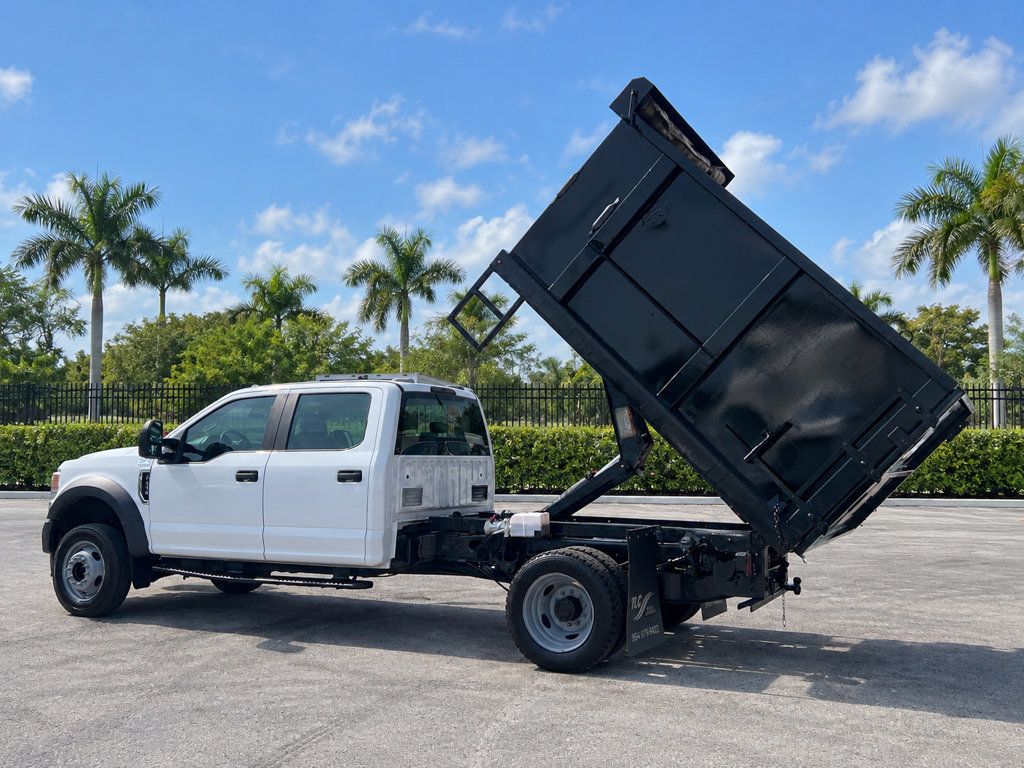 2020 Ford F450 Crew Cab w/ 10ft Dump Truck Steel Trash Landscape Dump Body - 23070427 - 3